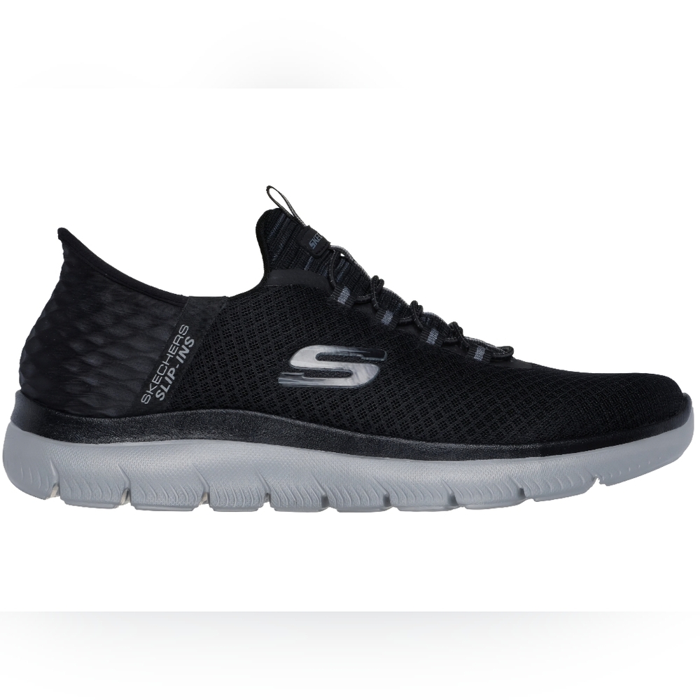 Skechers Black and Gray Athletic Shoes